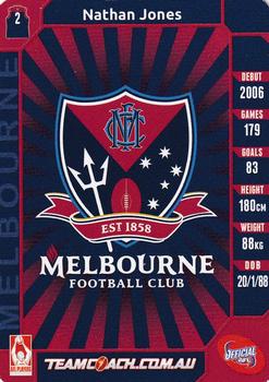 2015 Team Zone AFL Team #89 Nathan Jones Back